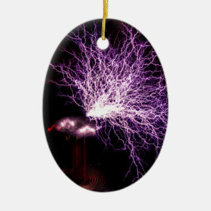 Tesla Coil Plasma Keramik Ornament