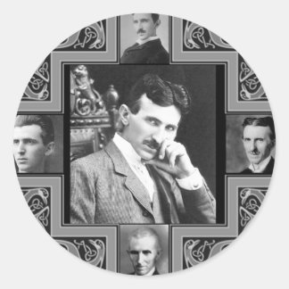 Tesla Coil Runder Aufkleber