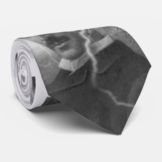 Tesla, der Blitz-Mann Krawatte (Gerollt)