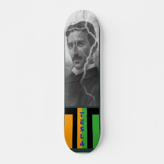 Tesla, der Blitz-Mann Skateboard (Vorne)
