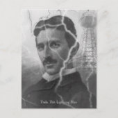 Tesla, der Blitzmann Postkarte (Vorderseite)