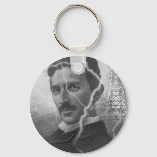 Tesla, der Blitzmann Schlüsselanhänger (Vorderseite)