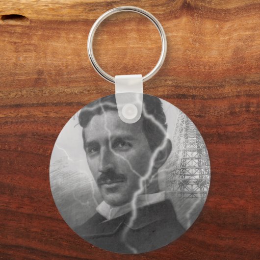 Tesla, der Blitzmann Schlüsselanhänger (Vorderseite)