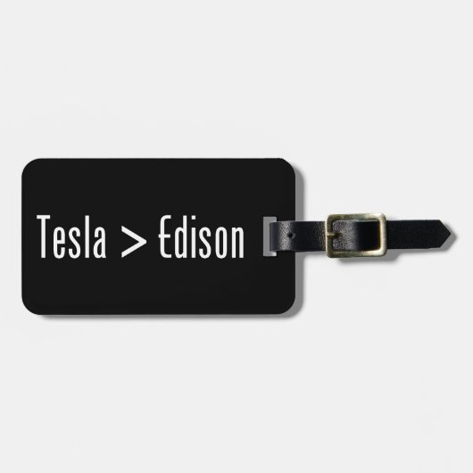 Tesla > Edison Gepäckanhänger (Vorderseite horizontal)