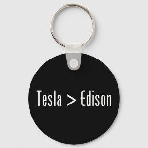 Tesla > Edison Schlüsselanhänger