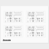 Tesla Elecro-Magnet Motorpatent US381968 p 1-4 Rechteckiger Aufkleber (Blatt)