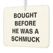 Tesla - gekauft, bevor er ein Schmuck war Autolufterfrischer (Links)