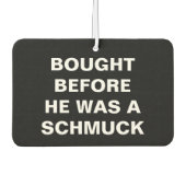 Tesla - gekauft, bevor er ein Schmuck war - schwar Autolufterfrischer (Vorderseite)