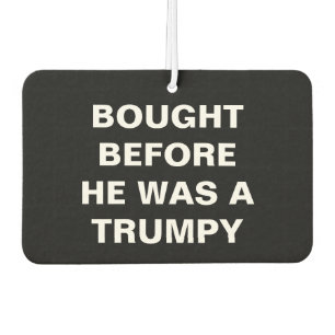 Tesla - gekauft, bevor er eine Trumpy war - schwar Autolufterfrischer