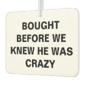 Tesla - gekauft, bevor wir wussten, dass er verrüc autolufterfrischer (Links)