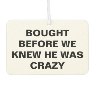 Tesla - gekauft, bevor wir wussten, dass er verrüc autolufterfrischer