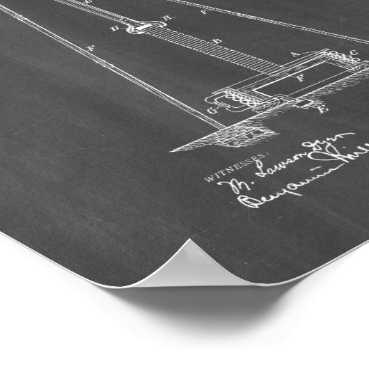 Tesla-Gerät für die Übertragung elektrischer Energ Poster (Ecke)