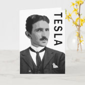 TESLA GREETING CARD KARTE (Gelbe Blume)