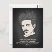 Tesla - Horror Postkarte (Vorne/Hinten)