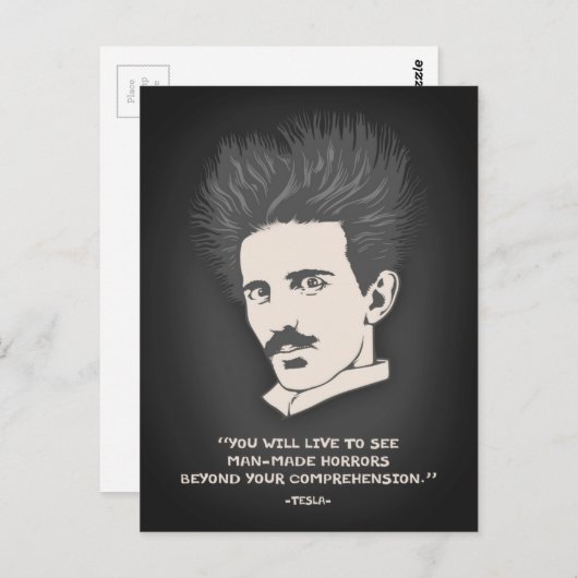 Tesla - Horror Postkarte (Vorne/Hinten)