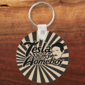 Tesla ist mein Homeboy Schlüsselanhänger (Vorderseite)