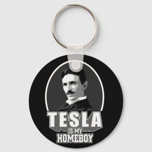 Tesla ist mein Kumpel Schlüsselanhänger