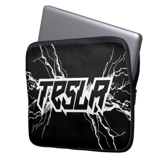 Tesla Laptopschutzhülle (Vorderseite Links)