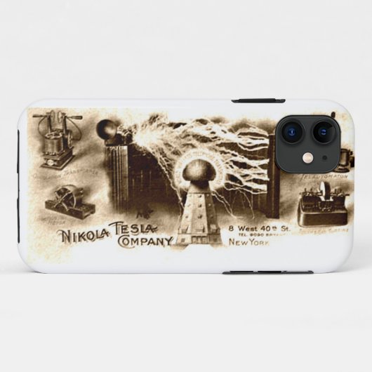 Tesla Letterhead Case-Mate iPhone Hülle (Rückseite (Horizontal))