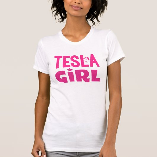 Tesla Mädchen T-Shirt (Vorderseite)