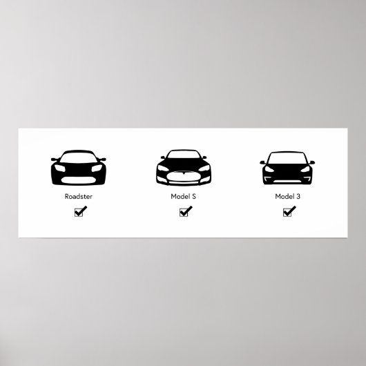 Tesla-Masterplan | Matte Poster (Vorne)