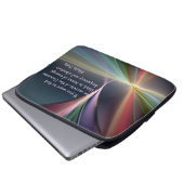 Tesla Metaphysisches Zitat Geheimnis des Universum Laptopschutzhülle (Vorne Knopf)