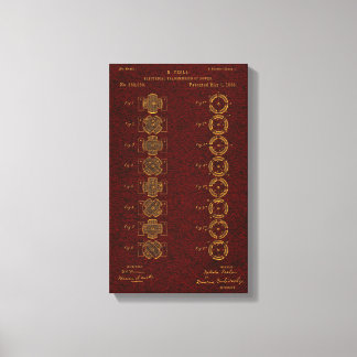 Tesla-Patent 00382280 Sht 1 Leinwanddruck