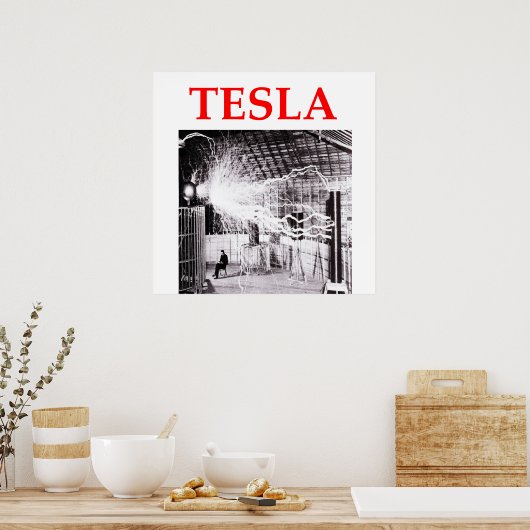 Tesla Poster (Küche)