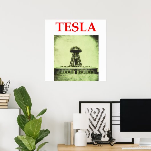 Tesla Poster (Heimbüro)