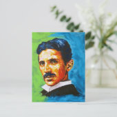 Tesla Postkarte (Stehend Vorderseite)