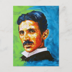Tesla Postkarte