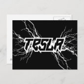 Tesla Postkarte (Vorne/Hinten)