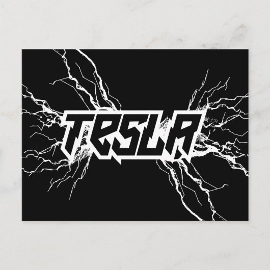 Tesla Postkarte (Vorderseite)