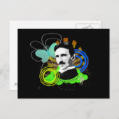 Tesla Postkarte (Vorne/Hinten)