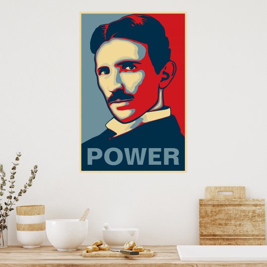 Tesla Power Poster (Küche)