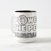 Tesla Power-Tasse Zweifarbige Tasse (Vorderseite Links)