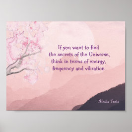 Tesla Quote Geheimnisse des Universe Poster