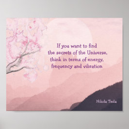 Tesla Quote Geheimnisse des Universe Poster