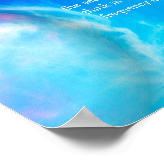 Tesla Quote Geheimnisse des Universe Poster (Ecke)