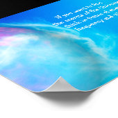 Tesla Quote Geheimnisse des Universe Poster (Ecke)