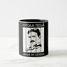 Tesla Retro Kaffeemugs Zweifarbige Tasse