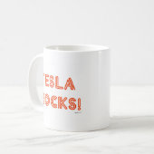 Tesla Rocks! Kaffeetasse (Vorderseite Links)