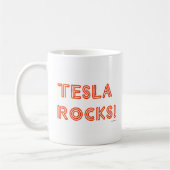 Tesla Rocks! Kaffeetasse (Links)