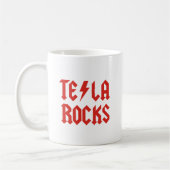 Tesla Rocks! Kaffeetasse (Links)