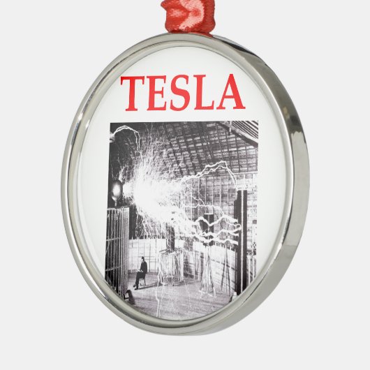 tesla silbernes ornament (Links)