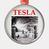 tesla silbernes ornament (Vorne)