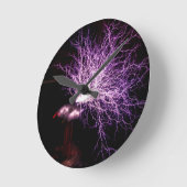 Tesla Spulen-Plasma Runde Wanduhr (Winkel)