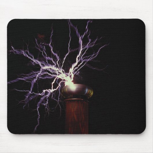 Tesla Spulenfunkenüberschlag Mousepad (Vorne)