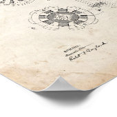 Tesla System of Electrical Transmission Patent - O Poster (Ecke)