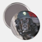 TESLA THE ALIEN DOG MAGNET (Vorderseite/Rückseite)